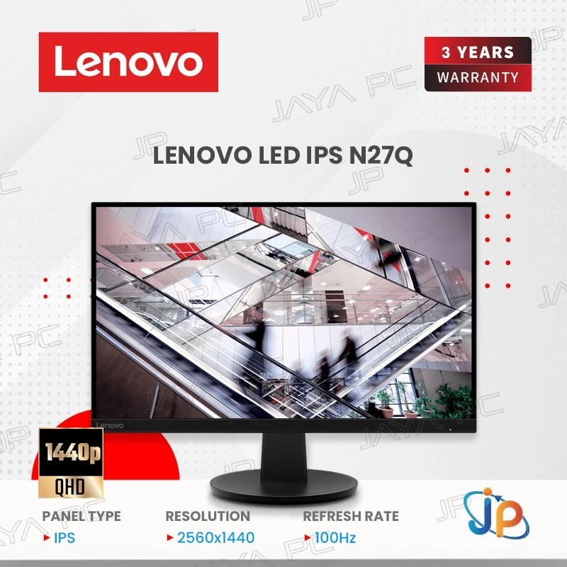 LENOVO LED Monitor N27Q 27" IPS QHD 100Hz 4ms HDR10 HDMI DP